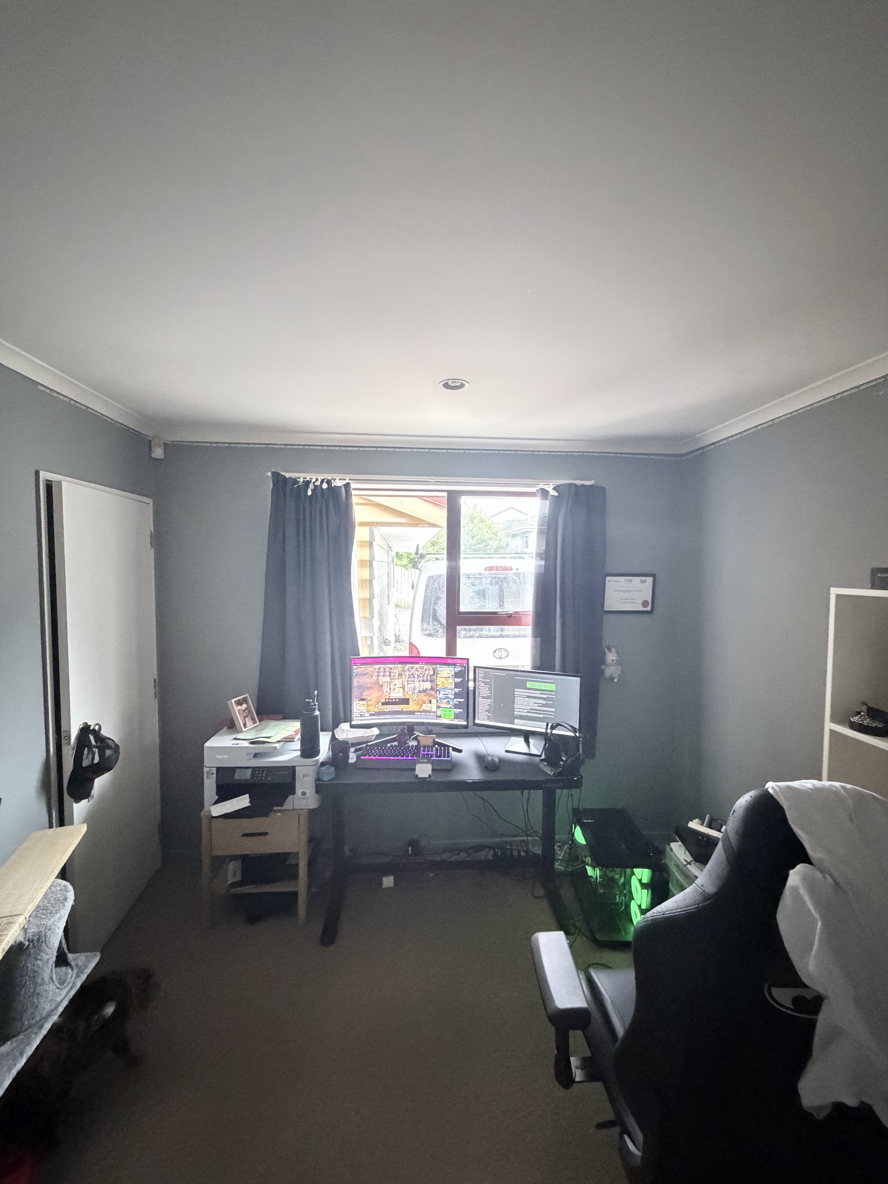 Original gaming room before any makeover